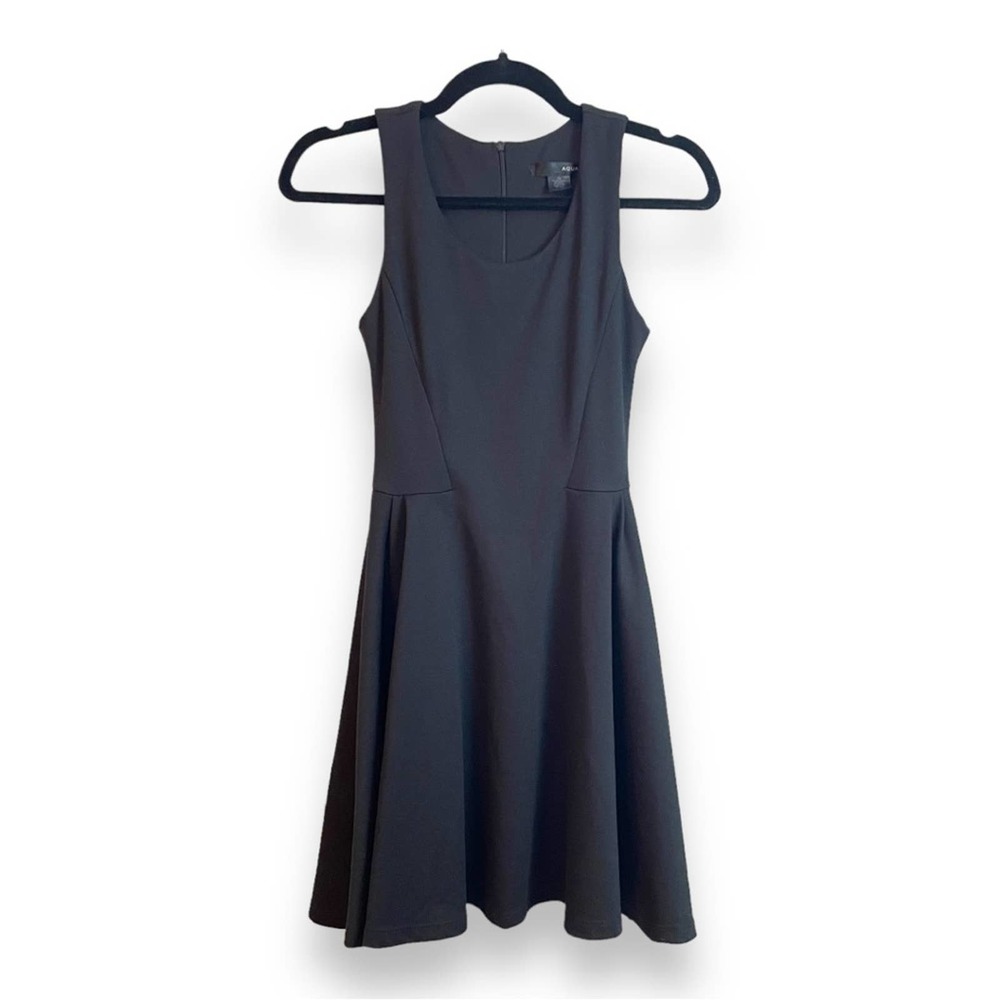 Aqua | XS | little black cocktail office funeral prom dance dress fit & flare